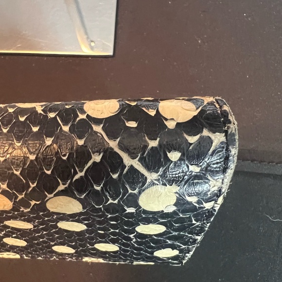 Dolce & Gabbana Black and Cream Polka Dot Clutch - Picture 12 of 13